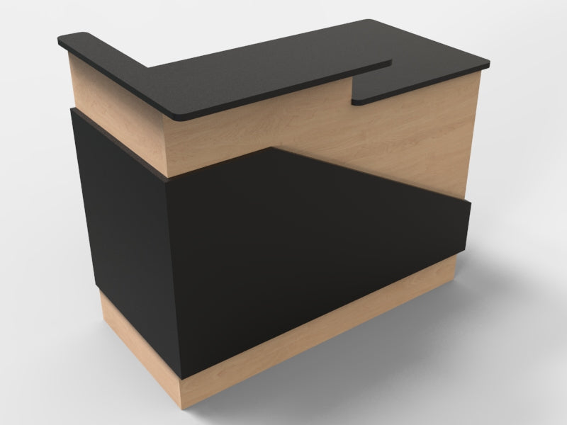 Sales Counter w/ Angled Back