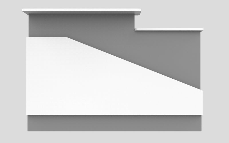 Sales Counter w/ Angled Back