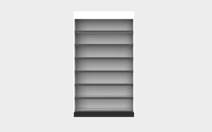 1 Sided Shelf Unit