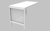 Metal Desk Return (Left or Right Option)
