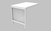 Metal Desk Return (Left or Right Option)