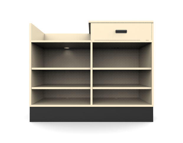 Sales Counter w/ Register Bay