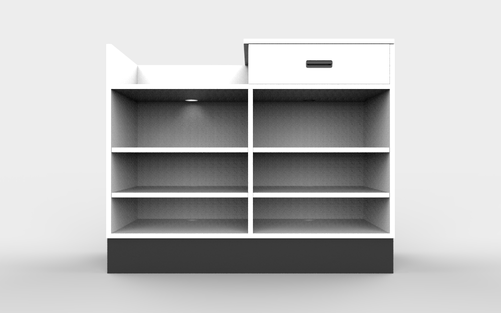 Sales Counter w/ Register Bay