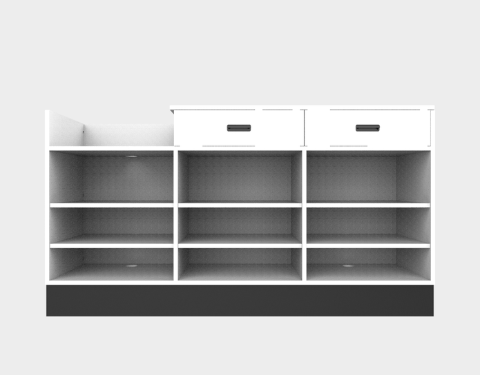 Sales Counter w/ Register Bay