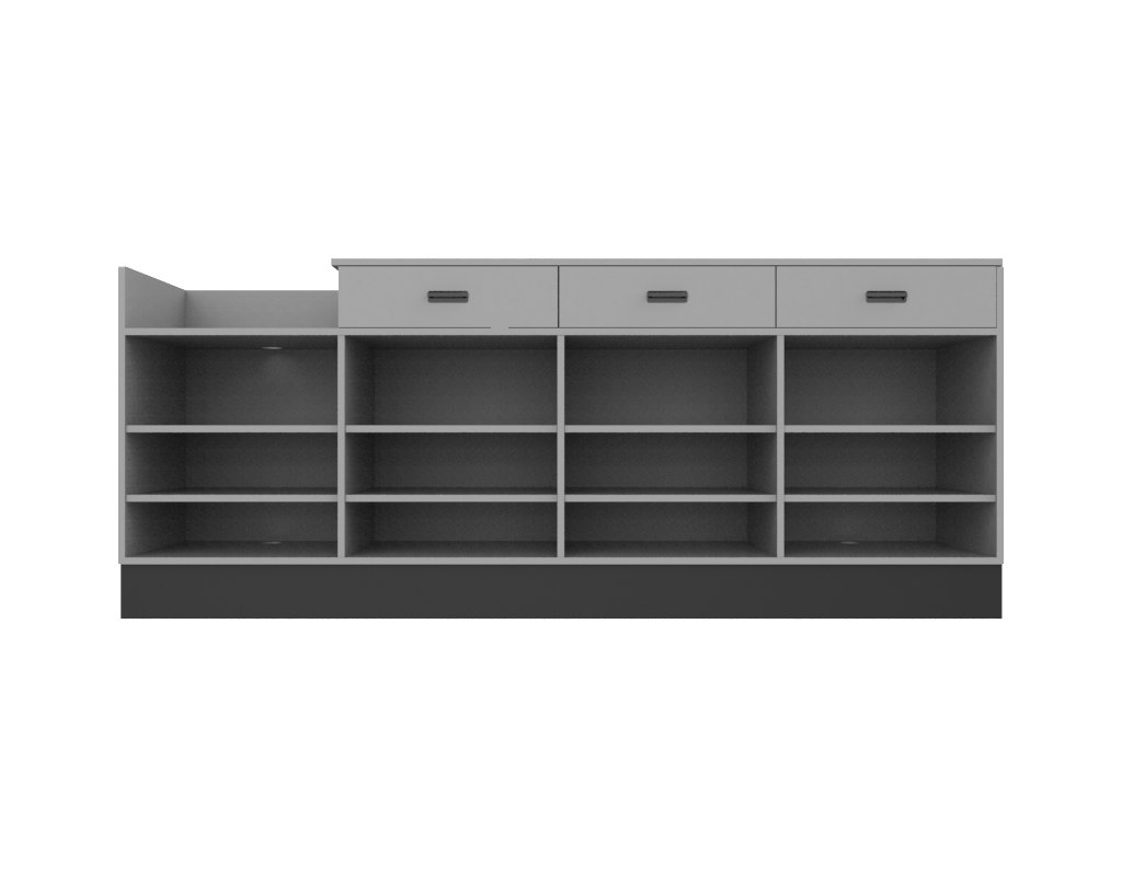 Sales Counter w/ Register Bay