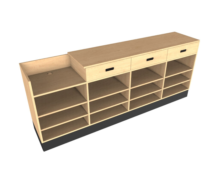 Sales Counter w/ Register Bay