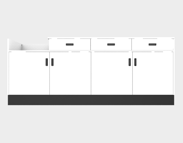 Deluxe Sales Counter w/ Register Bay
