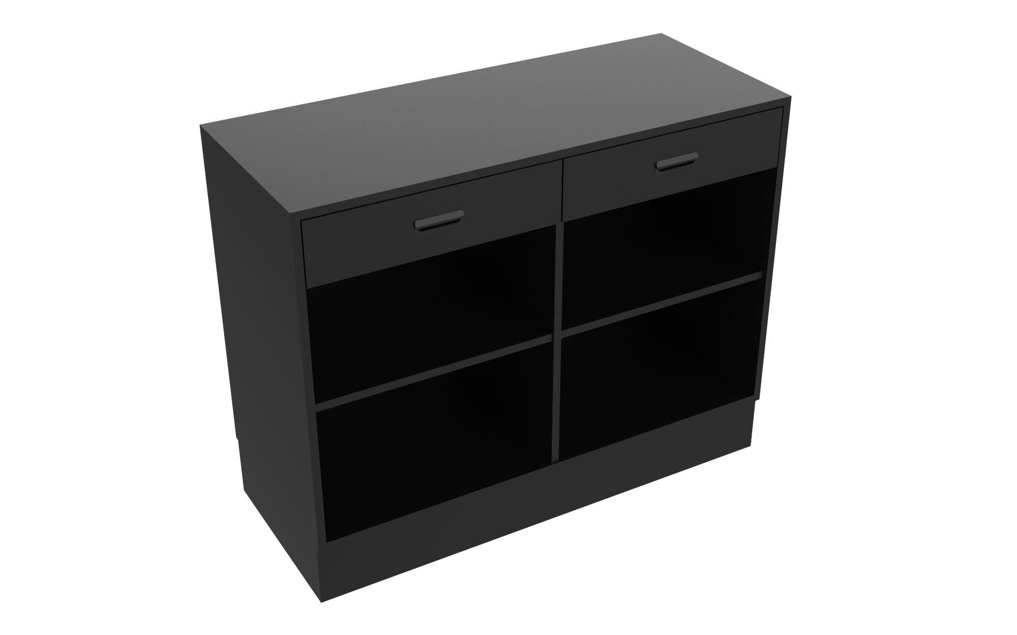 Sales Counter w/ Flat Top & Drawers