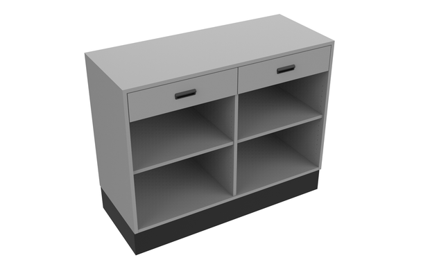 Sales Counter w/ Flat Top & Drawers