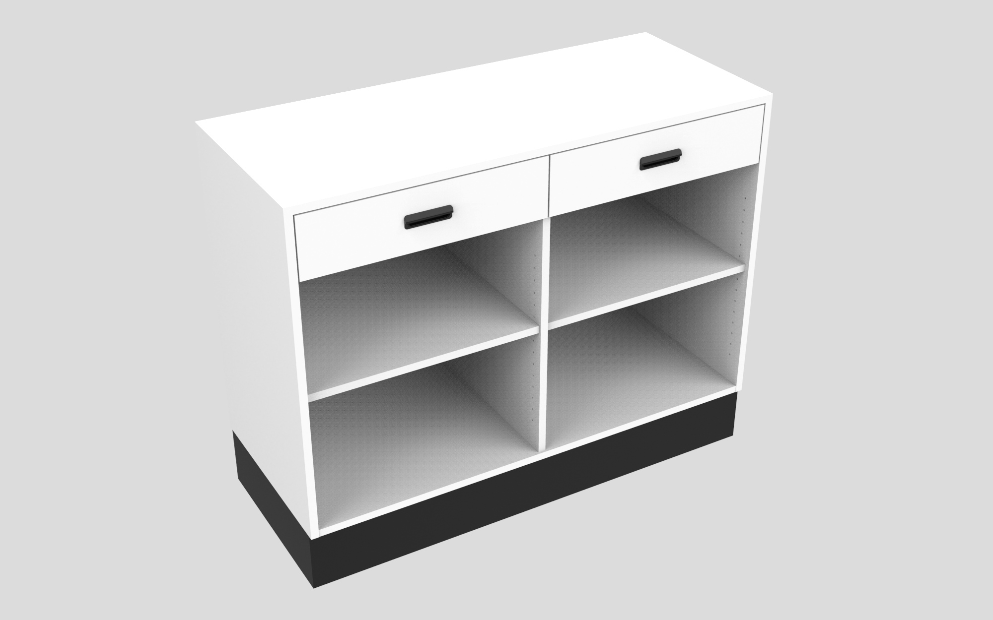 Sales Counter w/ Flat Top & Drawers