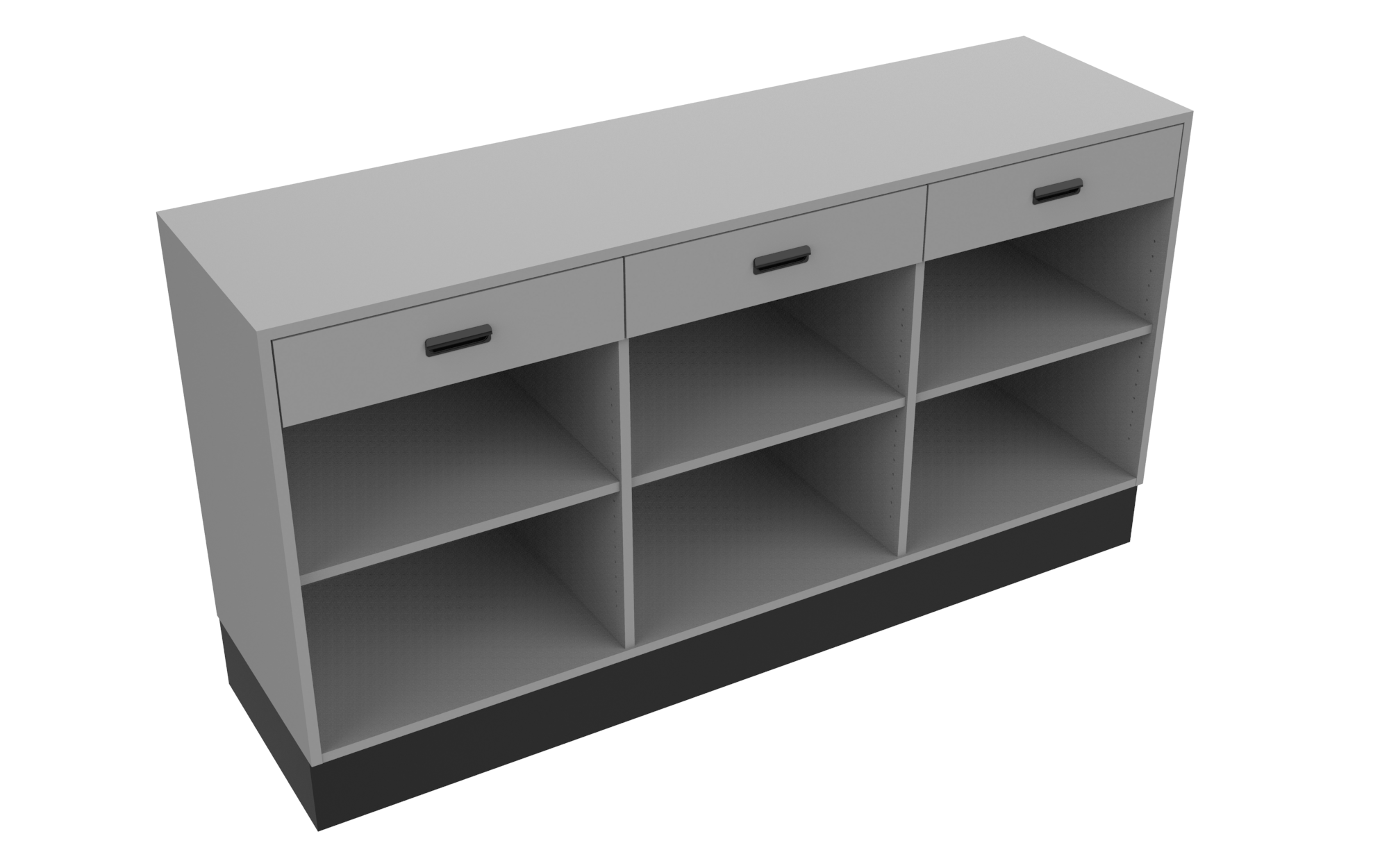 Sales Counter w/ Flat Top & Drawers