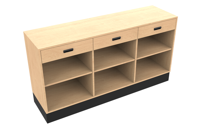 Sales Counter w/ Flat Top & Drawers