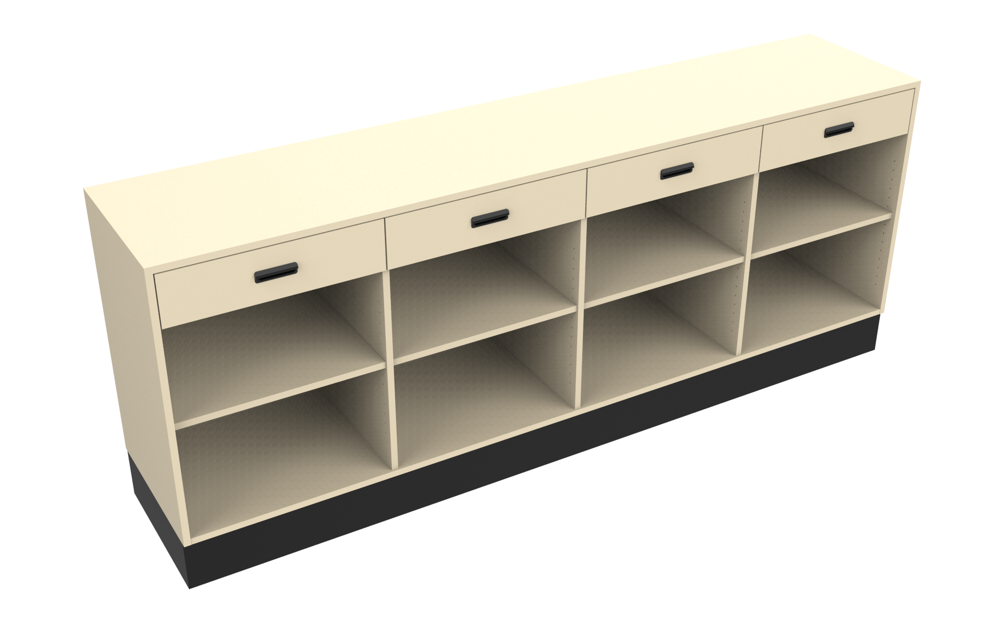 Sales Counter w/ Flat Top & Drawers