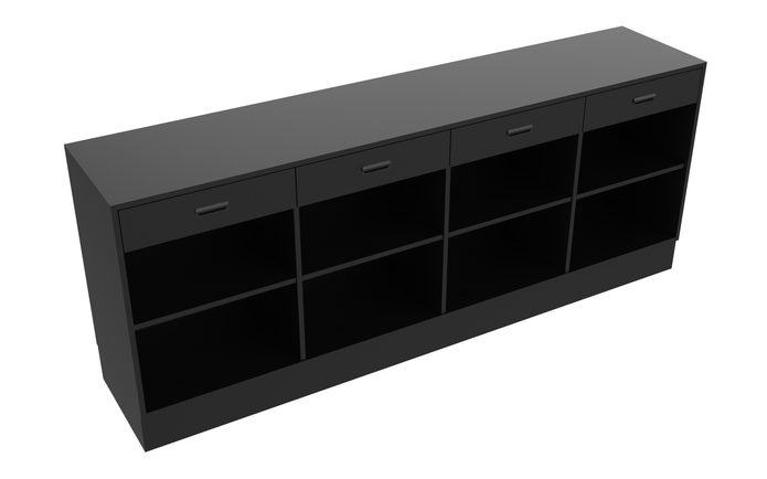 Sales Counter w/ Flat Top & Drawers