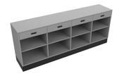 Sales Counter w/ Flat Top & Drawers