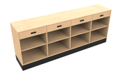Sales Counter w/ Flat Top & Drawers