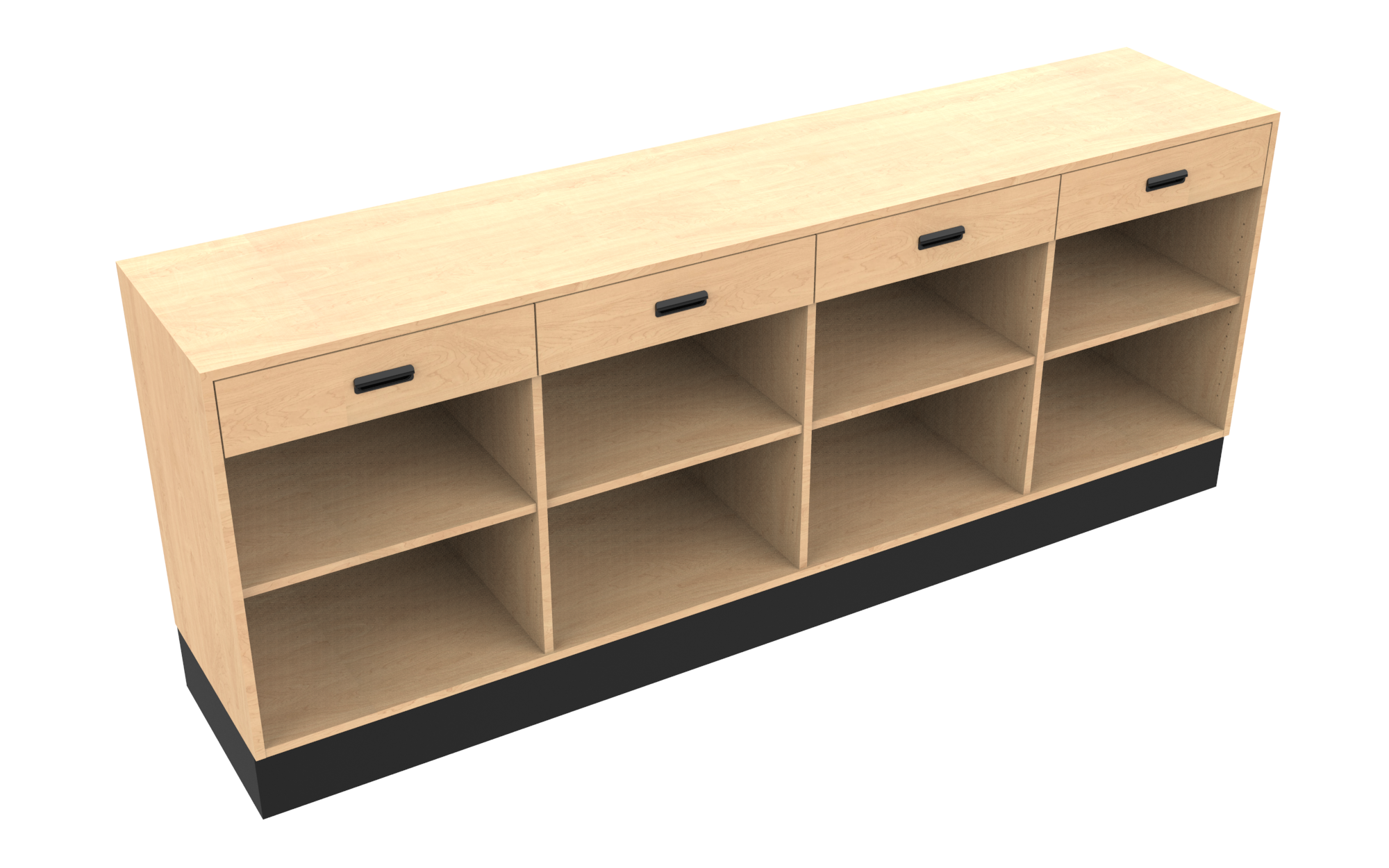 Sales Counter w/ Flat Top & Drawers