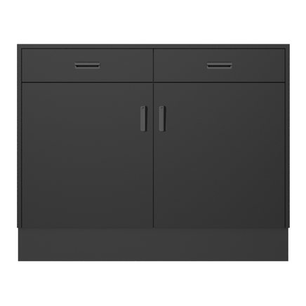 Deluxe Sales Counter w/ Flat Top & Slatwall