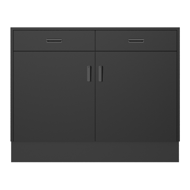 Deluxe Sales Counter w/ Flat Top & Slatwall
