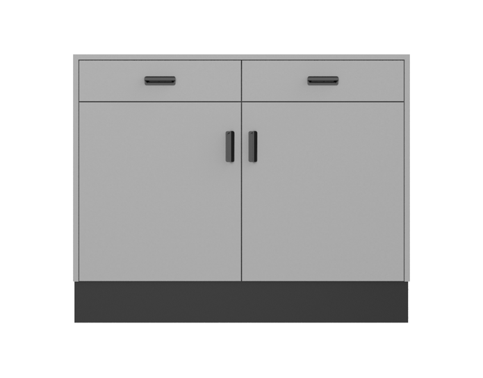 Deluxe Sales Counter w/ Flat Top & Slatwall