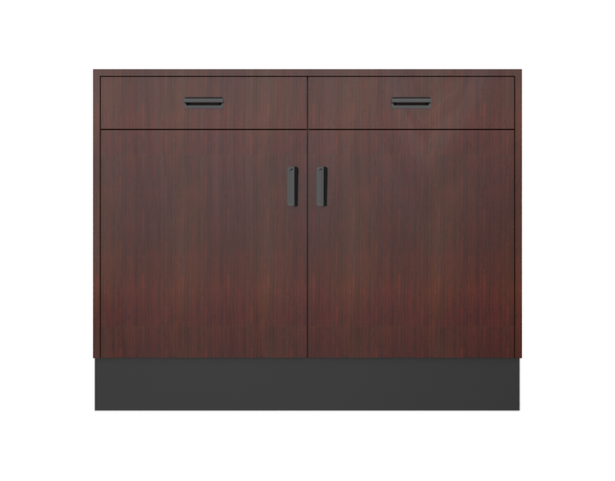 Deluxe Sales Counter w/ Flat Top & Slatwall