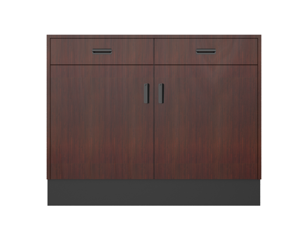 Deluxe Sales Counter w/ Flat Top & Slatwall