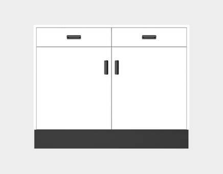 Deluxe Sales Counter w/ Flat Top & Slatwall