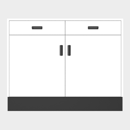 Deluxe Sales Counter w/ Flat Top & Slatwall