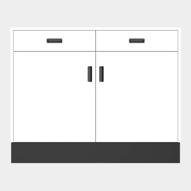 Deluxe Sales Counter w/ Flat Top & Slatwall