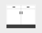 Deluxe Sales Counter w/ Flat Top