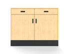 Deluxe Sales Counter w/ Flat Top & Slatwall