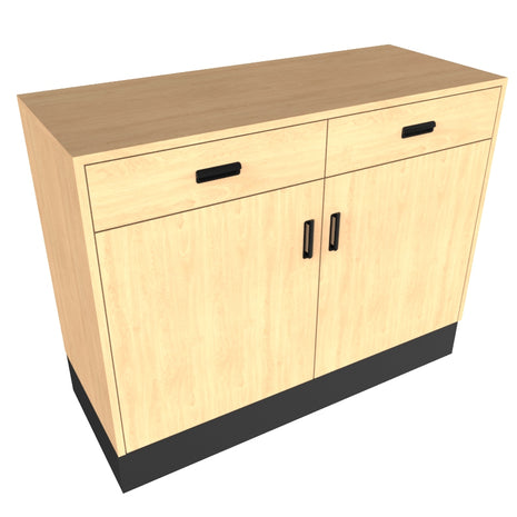 Deluxe Sales Counter w/ Flat Top & Slatwall