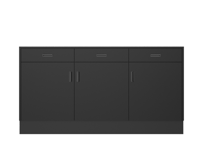 Deluxe Sales Counter w/ Flat Top & Slatwall