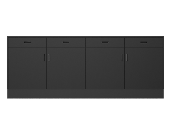 Deluxe Sales Counter w/ Flat Top & Slatwall
