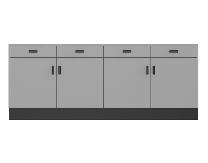 Deluxe Sales Counter w/ Flat Top & Slatwall