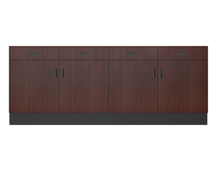 Deluxe Sales Counter w/ Flat Top & Slatwall