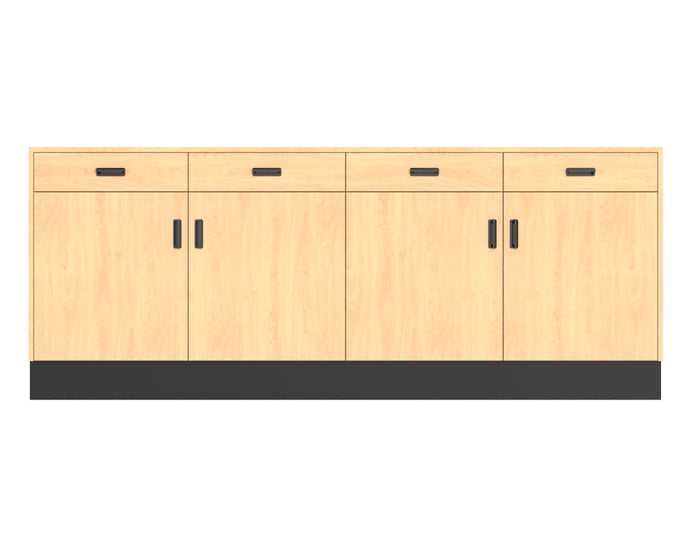 Deluxe Sales Counter w/ Flat Top & Slatwall