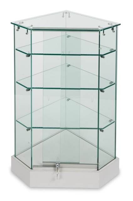 All Glass Hexagon Corner