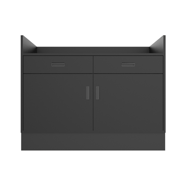Deluxe Sales Counter w/ Recessed Top & Slatwall