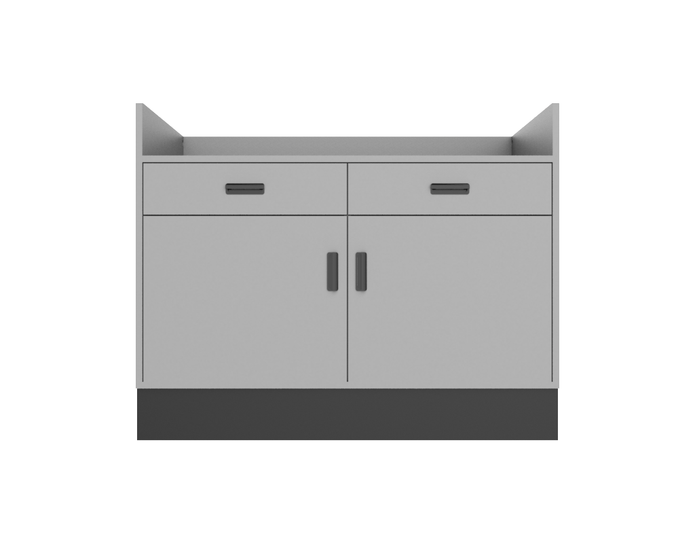 Deluxe Sales Counter w/ Recessed Top & Slatwall