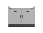 Deluxe Sales Counter w/ Recessed Top & Slatwall