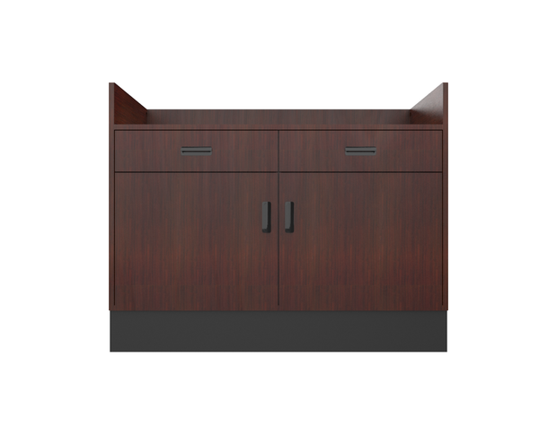Deluxe Sales Counter w/ Recessed Top & Slatwall