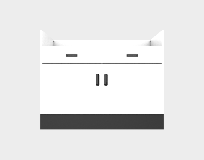 Deluxe Sales Counter w/ Recessed Top & Slatwall