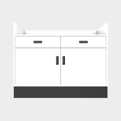 Deluxe Sales Counter w/ Recessed Top & Slatwall