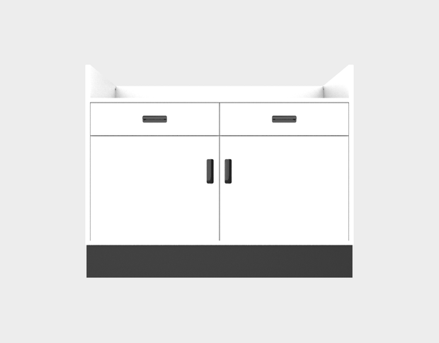 Deluxe Sales Counter w/ Recessed Top & Slatwall