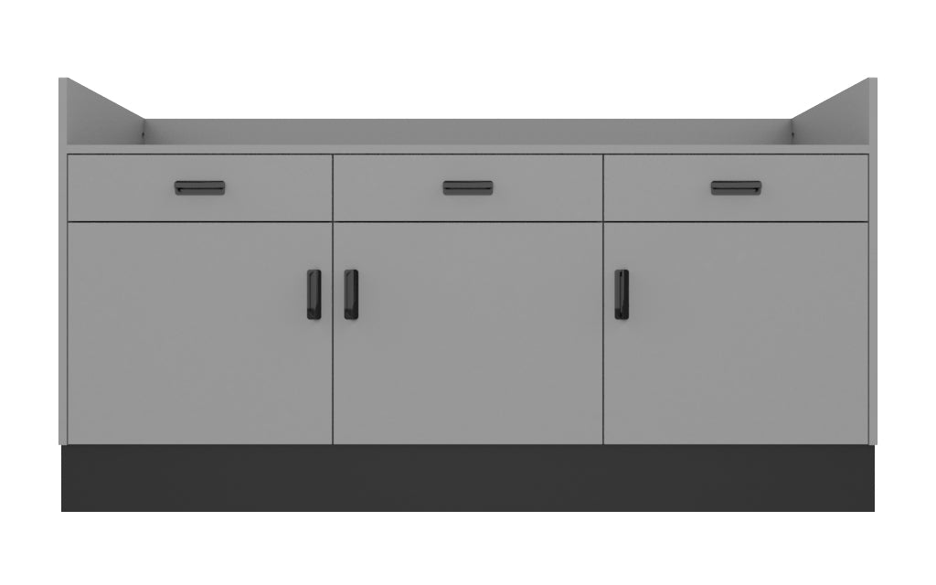 Deluxe Sales Counter w/ Recessed Top & Slatwall