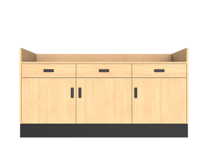 Deluxe Sales Counter w/ Recessed Top & Slatwall