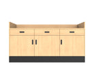 Deluxe Sales Counter w/ Recessed Top & Slatwall