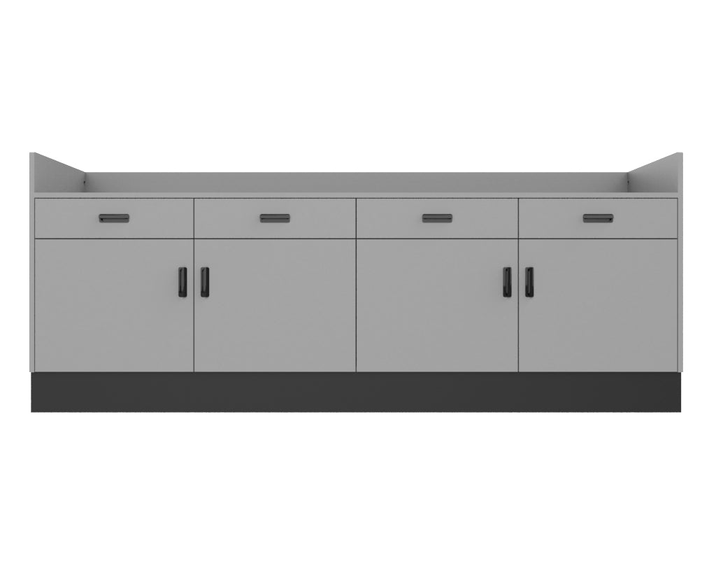 Deluxe Sales Counter w/ Recessed Top & Slatwall