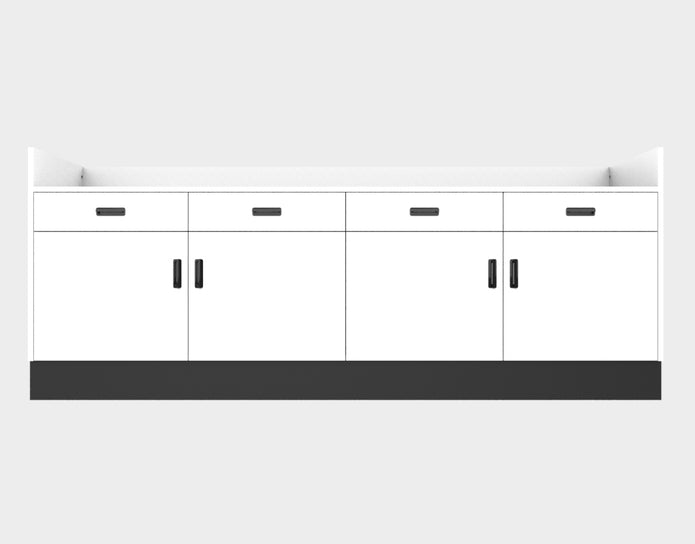 Deluxe Sales Counter w/ Recessed Top & Slatwall